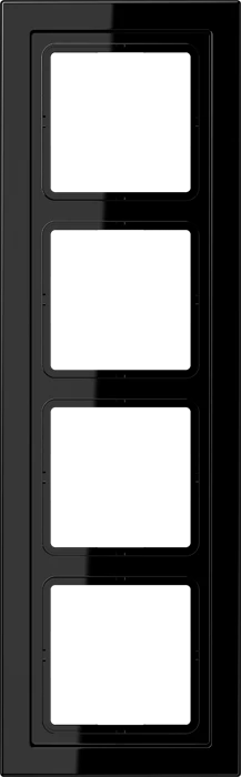 Jung Serie LS-design Rahmen 4-fach, schwarz