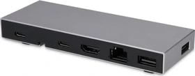 LMP USB-C Compact Dock 2, Space Gray, 2x Thunderbolt 4 [Stecker] (24418)