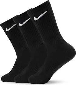 Nike Everyday Lightweight Crew Socken schwarz/weiß, 3 Paare
