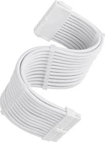 SilverStone 24-Pin zu 24-Pin ungewinkelt/ungewinkelt, 30cm, weiß (SST-PP07E-MBW-V2)