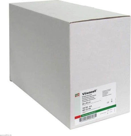 Lohmann & Rauscher Vliwazell Saugkompressen unsteril, 20 x 20cm, 100 Stück
