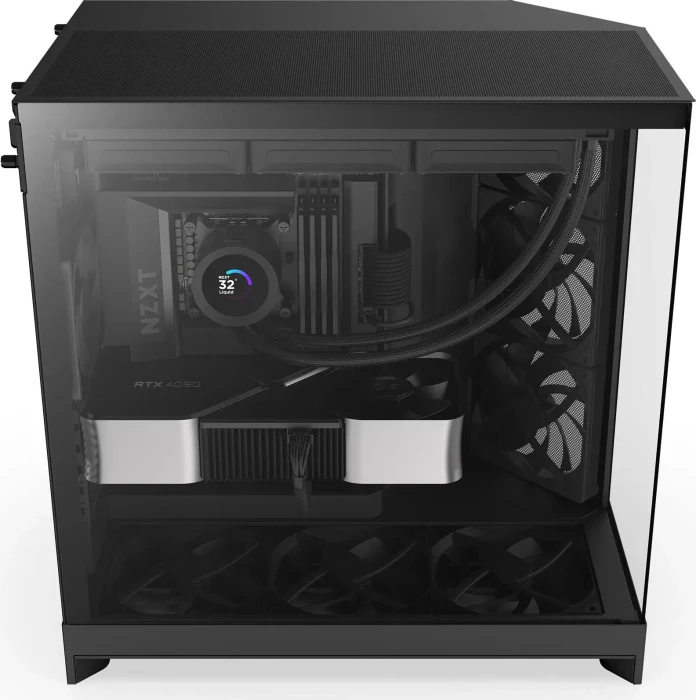 NZXT H9 Flow [2025] Black, schwarz, Glasfenster