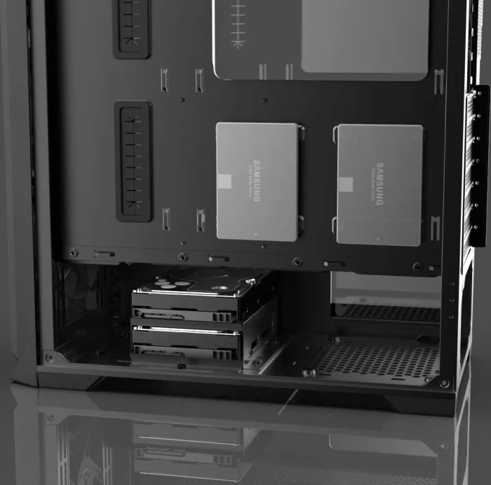 Raijintek Arcadia IV White, Glasfenster