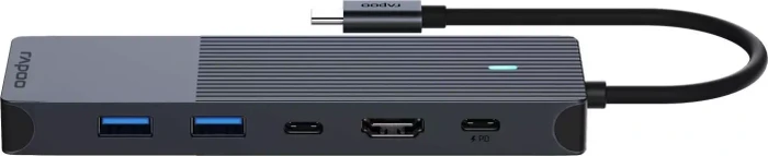 Rapoo UCM-2002 6-in-1 Multiport Adapter, 1x USB-C 3.0 [Stecker]
