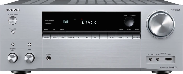 Onkyo TX-NR686 silber