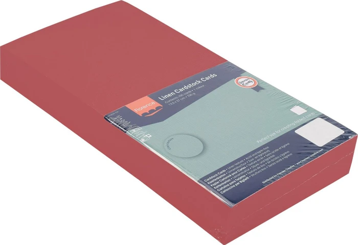 Vaessen Creative Leinenkarton 27x13,5cm Cassis, 100 Blatt