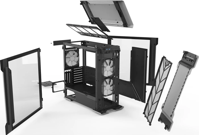 Phanteks Enthoo Evolv X, silber, Glasfenster