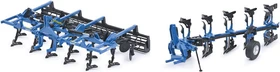 Schuco Rabe Set Pflug Albatros und Grubber Bluebird