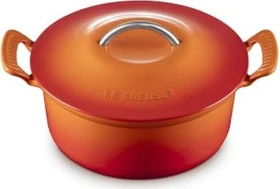 Le Creuset Modern Heritage Bräter aus Gusseisen rund 26cm 4.6l ofenrot