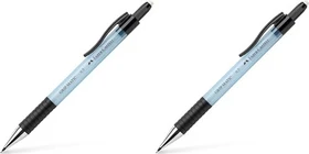Faber-Castell Grip Matic 1375 Druckbleistift 0.5mm graphit, Sky Blue, Radierer