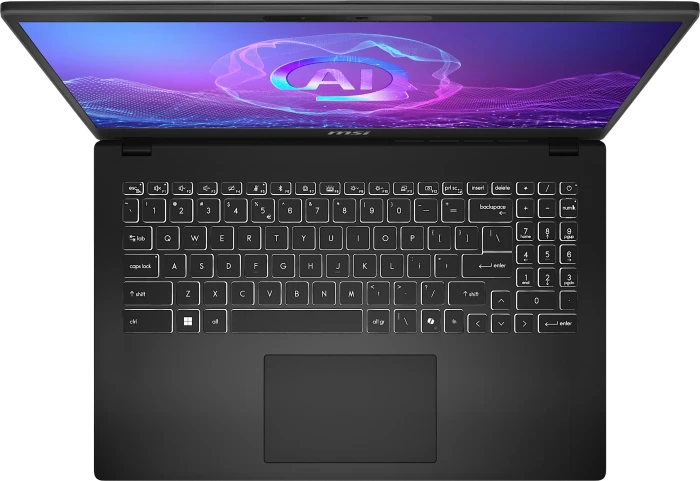 MSI Modern 15 H AI C2HMG-265, schwarz, Core Ultra 7 255H, 16GB RAM, 512GB SSD, DE