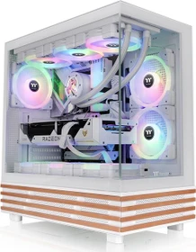 Thermaltake View 270 Plus WS ARGB Snow, weiß/braun, Glasfenster (CA-1Y7-00M6WN-WS)