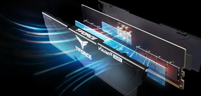TeamGroup T-Force VULCANα schwarz UDIMM 16GB, DDR5-6000, CL30-36-36-76, X8