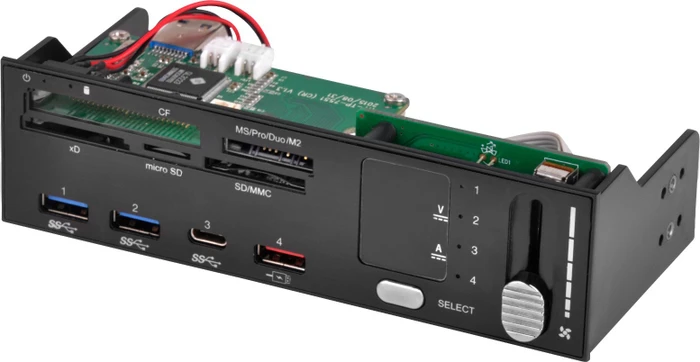 SilverStone FP59 Multi-Slot-Cardreader, USB-A 3.0 [Stecker]
