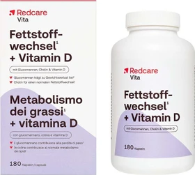 Redcare Fettstoffwechsel + Vitamin D Kapseln, 180 Stück