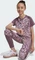 adidas Optime Hose 7/8 sandy pink/shadow fig/reflective silver (Junior) Vorschaubild