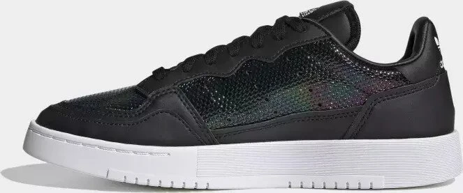 adidas Supercourt core black/cloud white/mystery ruby (Damen)