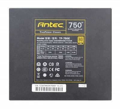 Antec TruePower Classic TP-750C 750W, ATX 2.4