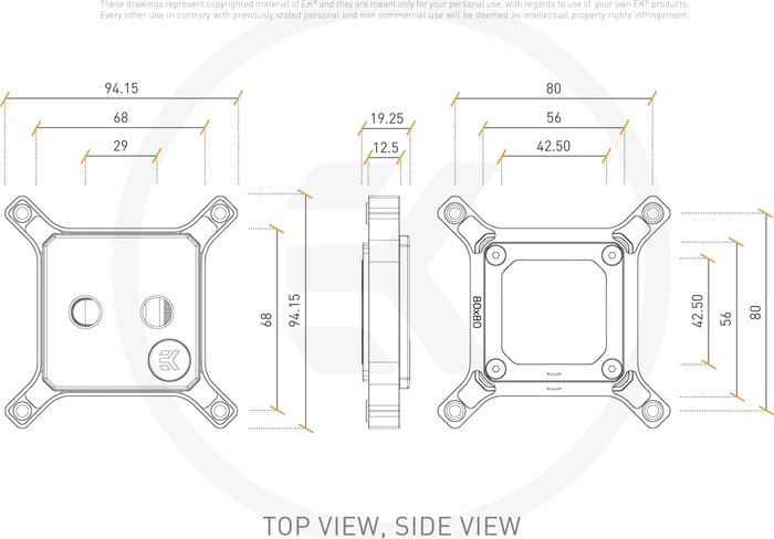 EK Water Blocks Quantum Line EK-Quantum Magnitude D-RGB, 20xx, Nickel Acetal