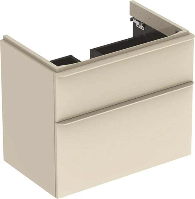 Geberit Smyle Square Unterschrank 73.4x61.7x47cm, 2 Schubladen, sand-grau