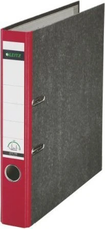 Leitz Qualitäts Ordner 2-Ring 180° CO2 neutral, 50mm, A4, rot, 10er-Pack