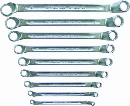 Stahlwille Stabil 20/9 Doppelringschlüssel Schraubenschlüsselsatz, 9-tlg.