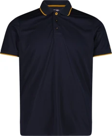 CMP Einfarbiges Pique Poloshirt kurzarm b. blue/curcuma (Herren)