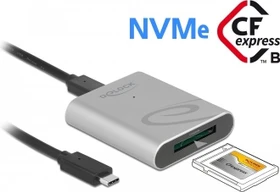 DeLOCK CFexpress 2.0 Type B Single-Slot-Cardreader, USB-C 3.1 [Buchse] (91751)