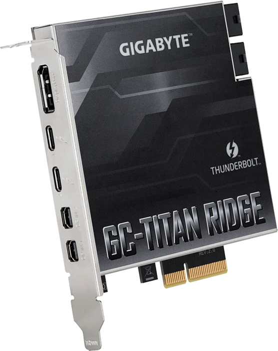 GIGABYTE GC-Titan Ridge 2.0, PCIe 3.0 x4