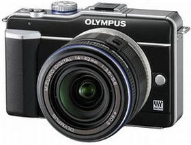 Olympus PEN E-PL1 schwarz mit Objektiv M.Zuiko digital ED 14-150mm 4.0-5.6