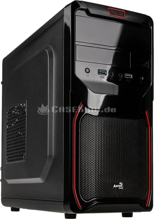 AeroCool QS-183 Advance schwarz, Lüfter LED rot