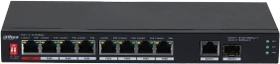 Dahua PFS31 Desktop Switch, 9x RJ-45, 1x SFP, 96W PoE++ (PFS3110-8ET1GT1GF-96)