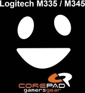 Corepad Skatez PRO für Logitech M335 (V1) / M345, Mausgleiter, weiß