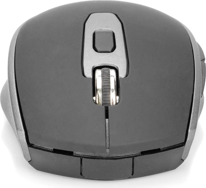 Digitus Wireless Optical Mouse, 6 Tasten, schwarz/grau, USB