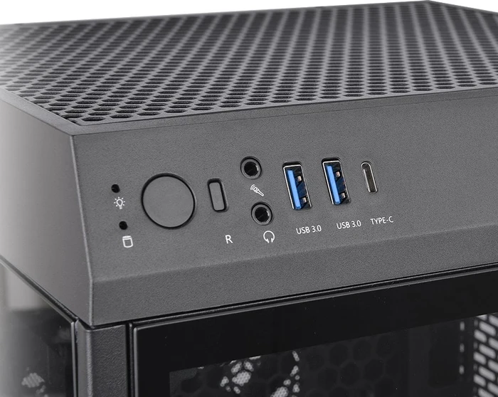 Thermaltake The Tower 100, schwarz, Glasfenster, Mini-ITX