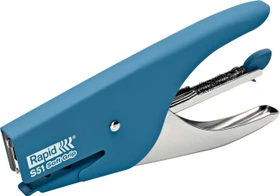 Rapid Supreme S51 Soft Grip Heftzange, blau