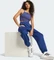adidas Essentials Loose Trainingshose lang dark blue (Damen) Vorschaubild