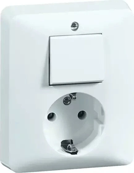 Peha Standard Kombination Wechselschalter und SCHUKO Steckdose