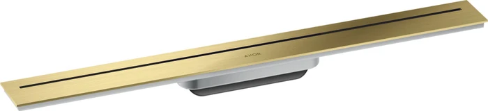 Hansgrohe Axor Drain Duschrinne, Fertigset 700 zur Wandmontage, brushed brass