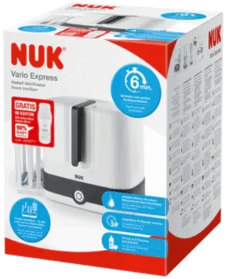 NUK Vario Express Dampfsterilisator inkl. Perfect Match Flasche
