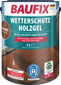 Baufix Wetterschutz Holzgel kastanie, 5l