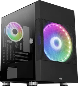 AeroCool Atomic, inkl. GPU-Halterung, Glasfenster
