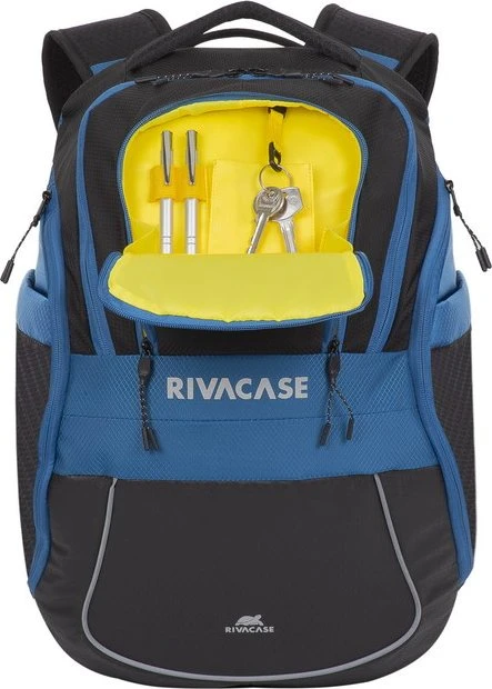 RivaCase 5225 Mercantour ECO 15.6" Laptop-Rucksack, schwarz/blau