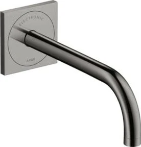 Hansgrohe Axor Uno elektrische Waschbeckenarmatur 225 mit Temperaturvoreinstellung und Netzanschluss polished black chrome