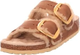Birkenstock Arizona Big Buckle Lammfell Naturleder geölt cognac (Damen)