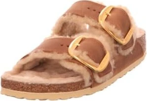 Birkenstock Arizona Big Buckle Lammfell Naturleder geölt (Damen)