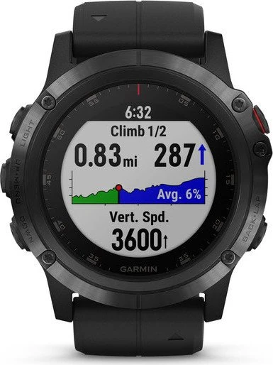 Garmin Fenix 5X Plus Sapphire schwarz