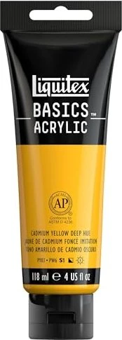 Liquitex Basics Acrylic cadmium yellow deep hue, 118ml
