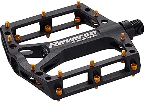 Reverse Black ONE Plattformpedale schwarz/gold
