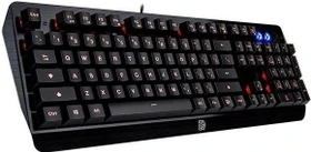 Tt esports Challenger Edge Membrane Gaming Keyboard, USB, DE (KB-CHE-MBBLGR-01)